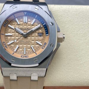 BF Audemars Piguet Royal Oak series 15710-15703 three-needle transparent bottom, dense bottom.
Upgraded version Feedback: The movement splint is upgraded, the details are more delicate, and the font clarity is optimized. The top plate follows the unique gold color of the new version. More impeccable.
