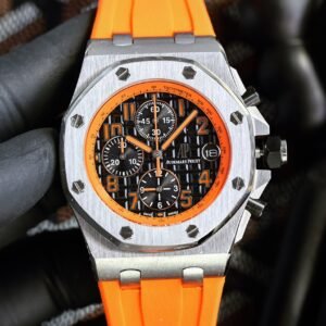 500💰Audemars Piguet AP Royal Oak series coated glass, size 42mm*14mm, waterproof tape with AP original pin buckle, equipped with Japanese multi-functional quartz movement, octagonal brushed steel case with mesh surface, cold, domineering, different tough guy