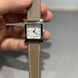 Hermès H-shaped women's model 21mmx21mm
Elephant gray calfskin