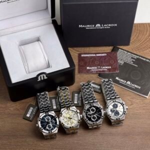 Exclusively launch new products, go for it!
Naked (with picture wooden box plus, ordinary small box plus) Maurice Lacroix Maurice Lacroix Aikon series, exclusive new three-eye chronograph watch, white, blue and black dial steel strap Swiss men's watch, since the launch of the first watch in 1975, Maurice Lacroix has been a popular watch brand. Maurice Lacroix became one of the Swiss high-end watch manufacturers at the end of 2006. The simple dial design has a well-organized layout, abandoning all complicated decorations that affect clear reading. Channel product, supports any watch, equipped with Swiss eta quartz movement, 42mm diameter, 10.8mm thickness, showing its calmness and grandeur, sapphire crystal makes the dial information clear and easy to read. Exquisite craftsmanship of stainless steel, three-eye 6-pin dial design, folding clasp, comfortable and stable to wear. Fish scale pattern on the inside, the meticulousness of a high-end watch, 100% original order guarantee, not issued by a small workshop, understand the goods and pay attention to the details. The quantity is not large, it comes with a complete set of packaging and a handbag, it is high-end to give it away for personal use!